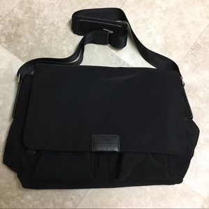 Banana Republic nylon messenger bag - black